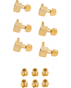 Genuine Fender AM SRS American Standard 2-pin Strat/Tele GOLD Logo Guitar Tuners