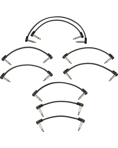 Fender Blockchain Effect Pedal Patch Cable Kit, Black, SMALL (9 Cables)