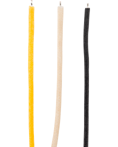 Genuine Fender Pure Vintage Cloth Wire, 22 AWG, Black/White/Yellow, 15'