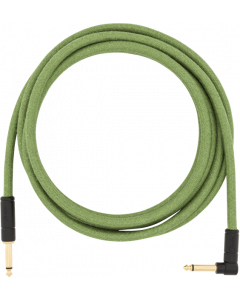 Fender Festival Instrument/Guitar Cable Eco-Friendly Pure Hemp, GREEN 10' ft