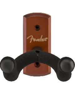Fender Essentials Wall-Mount Acoustic or Electric Guitar Hanger, Rosewood