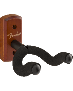 Fender Essentials Wall-Mount Acoustic or Electric Guitar Hanger, Rosewood