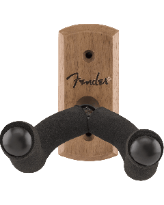 Fender Essentials Wall-Mount Acoustic or Electric Guitar Hanger, Walnut