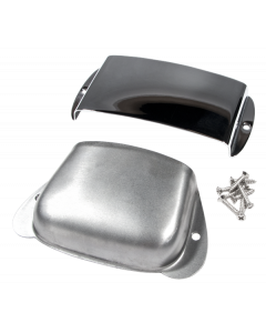 Genuine Fender Vintage Precision/P-Bass Chrome Ashtray Bridge/Pickup Covers Set
