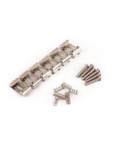 Genuine Fender Pure Vintage Strat Pat. Pend. Logo Saddle Kit, Nickel-Plated