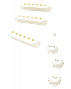 Genuine Fender Pure Vintage '60s Stratocaster/Strat Accessory Kit, VINTAGE WHITE