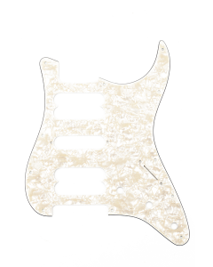 Genuine Fender Pickguard for Fat Strat, H/S/H - AGED WHITE PEARL, 099-2230-000