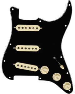 Genuine FENDER Pre-Wired TEX-MEX Loaded Strat 11-Hole Black Pickguard