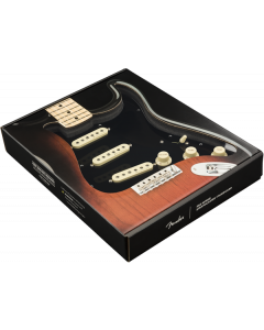 Genuine FENDER Pre-Wired VINTAGE NOISELESS Loaded Strat 11-Hole BLACK Pickguard