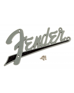 Genuine Fender Flat Amp Logo Plate for Bassman, Super-Sonic, Vibro King