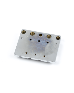 Genuine Fender HiMass 4-String Bass Bridge with Zinc Saddles, CHROME