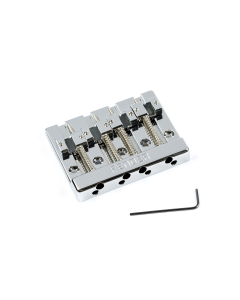 Genuine Fender HiMass 4-String Bass Bridge with Zinc Saddles, CHROME