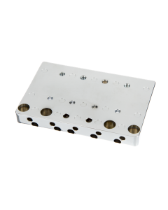 Genuine Fender HiMass 5-String Bass Wide Bridge w/ Zinc Saddles - Chrome