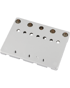 Genuine Fender HiMass 4-String Bass Bridge with BRASS Saddles, CHROME