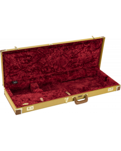 Fender Classic Series Wood Case Strat/Tele, Yellow Tweed Guitar Case