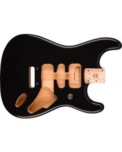 Genuine Fender Deluxe Series Stratocaster HSH Body Modern Bridge Mount, BLACK