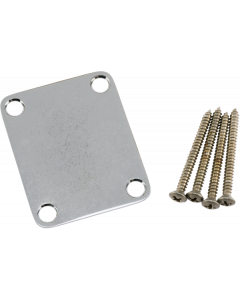 Genuine Fender ROAD WORN Chrome Strat/Tele Neck Plate with Mounting Hardware