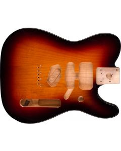 Genuine Fender Deluxe Series Telecaster SSH Body Modern Bridge, 3-TONE SUNBURST