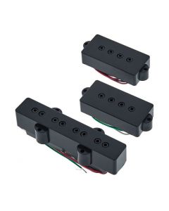 DiMarzio DP126 P+J Neck and Bridge Bass Pickups Set - BLACK
