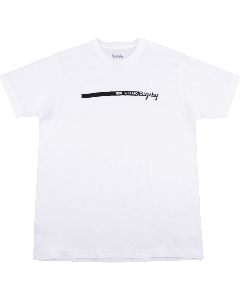 Bigsby "True Vibrato" Stripe Tee/T-Shirt, White, L, Large