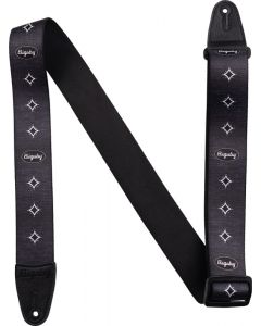 Bigsby Star Graphic Adjustable Guitar Strap, Black, 2" 180-2726-001