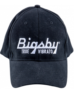 Bigsby True Vibrato Guitar Player Black Flexfit Hat with Logo, Size Large/XL