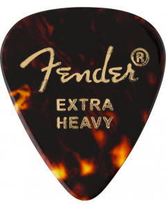 Fender 351 Premium Celluloid Guitar Picks- EXTRA HEAVY, SHELL- 12-Pack