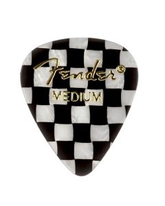Fender 351 Premium Celluloid Guitar Picks - MEDIUM CHECKERED - 12-Pack (1 Dozen)