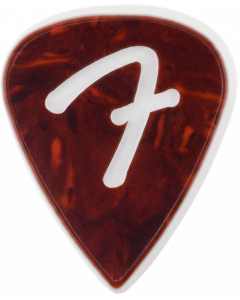 Genuine Fender F-Grip 3-Ply Guitar Picks - 351 Shape - Tortoise Shell - 3 PACK