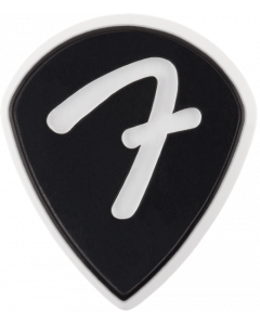 Genuine Fender F-Grip 3-Ply Guitar Picks - 551 Shape - Black - 3 PACK