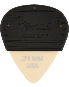 Fender MOJO GRIP Guitar Picks, Dura-Tone Delrin .71, 3-Pack WHITE