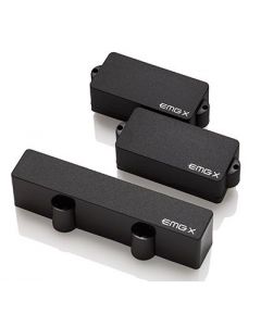 EMG PJX Set X-Series Active Ceramic PJ Precision/Jazz Bass Pickup Set - Black