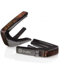 Thalia Shell Collection Guitar Capo - Tennessee Whisky Wing Inlay, Black Chrome