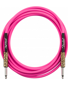 Fender Joe Strummer Signature Series 13' Instrument/Guitar Cable - Pink Leopard