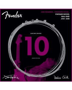 Fender Jimi Hendrix Voodoo Child BALL-END NICKEL Electric Guitar Strings, 10-38