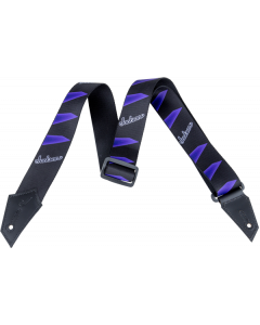 Genuine Jackson Logo Guitar Strap, Headstock Pattern, Black/Purple