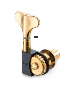 Schaller Germany 2x2 BM Light M4, Lightweight Split-Post Bass Tuners Set, GOLD