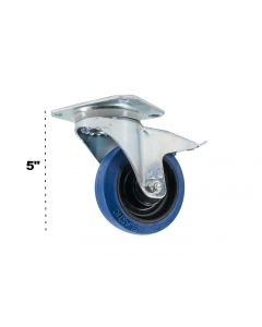 OSP ATA-BLUE-4-LOCKING Premium 4" Rubber Caster for ATA Cases and Racks