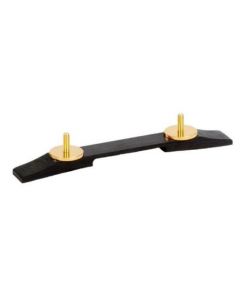 Genuine Gretsch Ebony Space Control Roller Bridge Base, 74mm Spacing, GOLD