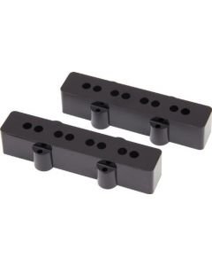 Genuine Fender USA/American Reissue Jazz J Bass Pickup Covers - Black, Set of 2