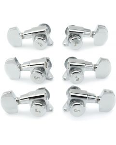 Schaller Germany M6 135 Guitar Locking Tuners Machines, 3x3 - CHROME