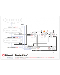 DiMarzio 5-Way Wiring Harness for Fender Strat/Stratocaster - GW2108A5