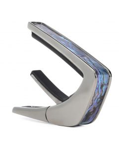 Thalia Shell Collection Guitar Capo - Blue Abalone Inlay, Black Chrome
