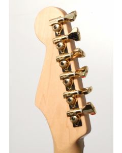 Hipshot GOLD 6-In-Line Non-Staggered Open-Gear Guitar Machines Tuners w/ UMP Kit