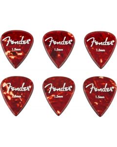 Genuine Fender Aero Acrylic Guitar Picks, 6-count, 1.5mm