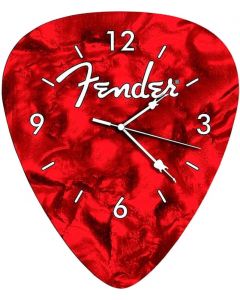 Fender Guitars Pick Wall Clock, Home/Office Musician Gift, Red