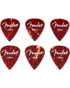 Genuine Fender Aero Acrylic Guitar Picks, 6-count, 1.25mm