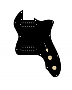 920D Custom 72 Thinline Tele Loaded Pickguard With Uncovered Cool Kids Humbuckers, Aged White Knobs, and Black Pickguard