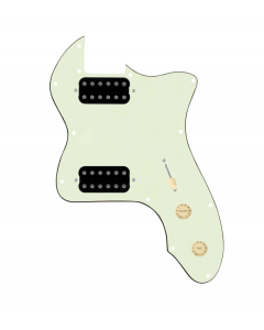 920D Custom 72 Thinline Tele Loaded Pickguard With Uncovered Cool Kids Humbuckers, Aged White Knobs, and Mint Green Pickguard