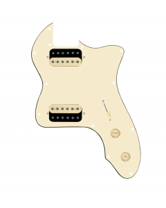 920D Custom 72 Thinline Tele Loaded Pickguard With Uncovered Roughneck Humbuckers, Aged White Knobs, and Aged White Pickguard